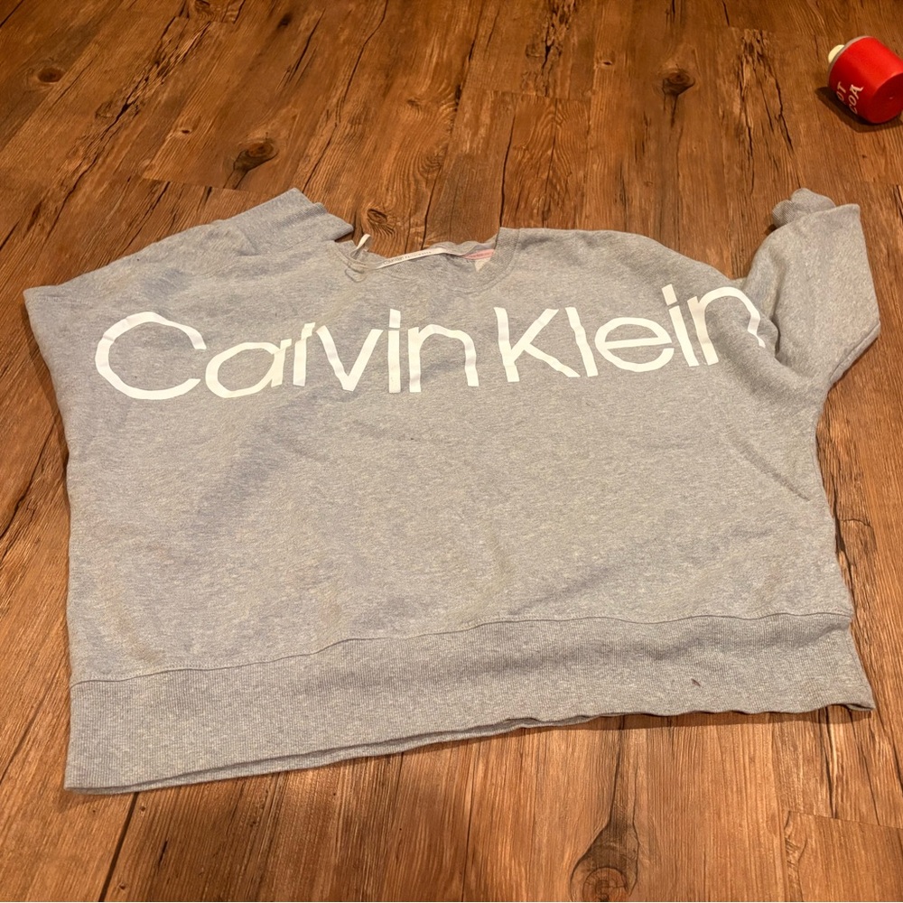 Calvin Klein Light Gray Logo Sweatshirt